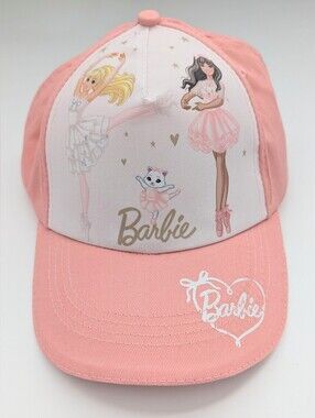 NWT Barbie Kids (Age 3+) Peach Colored Adjustable Ballerina Baseball Cap/Sunhat